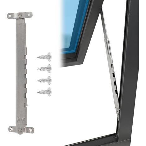 Séjour de Fenêtre Support Fenêtre Limiteur Contreventement Fenêtre Limiteur Support Télescopique Acier Inoxydable Support Fenêtre Externe Coupe-Vent (1/5)