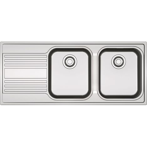 Franke RPX 621. Tipo di lavello: Lavello ad incasso, Forma del lavandino: Rettangolare, Materiale del lavandino: Acciaio inox. Larghezza: 1160 mm, Profondità: 500 mm, Larghezza del c... - 101.0358.153 (1/2)