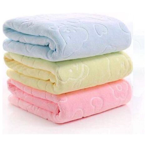 Lot de 3 Serviettes de Bain Douche, Serviettes Débarbouillettes, Serviette Absorbante Douce et Confortable pour Plage, Natation, Spa, Sauna (1/5)