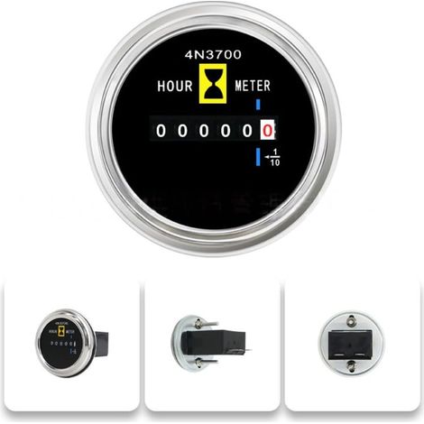 Compteur horaire de fonctionnement 52 mm 4N-3700 pour chargeuse (1/5)
