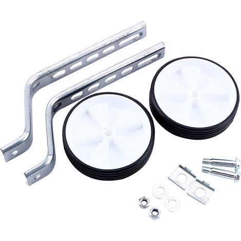 Lot de 2 roues stabilisatrices universelles pour vélo enfant, réglables pour roues 12 à 20 pouces (1/5)