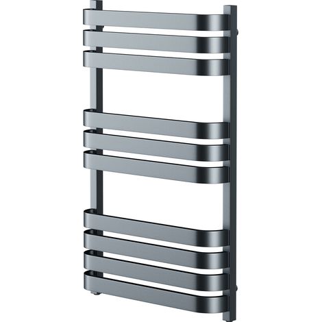 Vasco Anthracite 800mm x 500mm Heated Towel Rail (1/5)