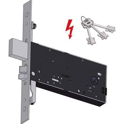 Serratura Metallo Infilare Elettrica 5968 Omec B.q Inox F.mm 25 Dm M4 Tripl