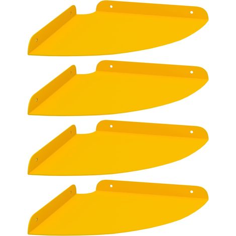 Maison Exclusive - Schwebendes Regal mit Regal 4 pcs Senfgelb 24
