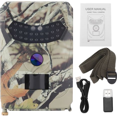 Caméra de chasse extérieure 12MP 1080P infrarouge haute définition, capteur 12 millions de pixels, appareil photo numérique de surveillance (1/5)