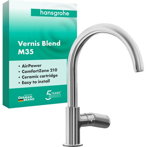 Hansgrohe Vernis Blend M35 Mitigeur de Cuisine 210, 1 Jet, Chromé, 71870000 (1/5)