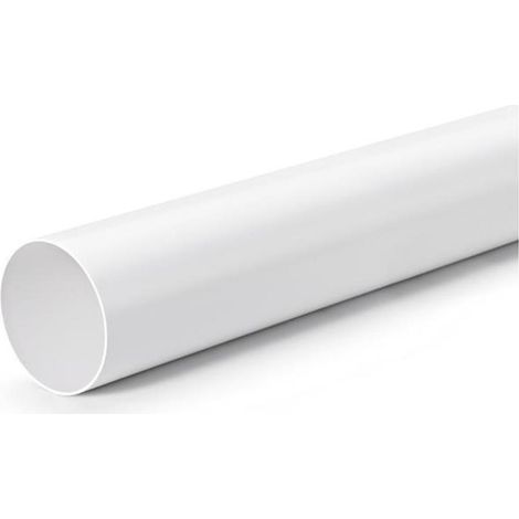 Naber COMPAIR System Ø 100 Rundrohr 100, weiß Länge 900 mm (1/2)