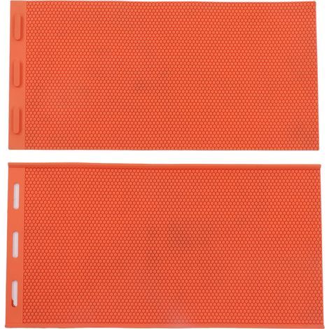 Moules en silicone pour cire d'abeille - 2 pièces 5.4mm - Pliables - Apiculture - Couleur orange (1/5)