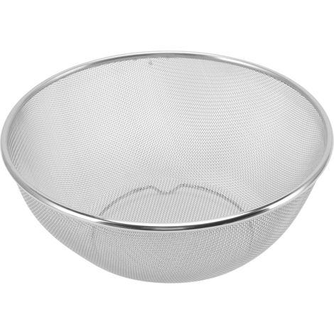 24 cm Edelstahl-Sieb, schnell abtropfend, lebensmittelechtes Material, Küchensalatschüssel, Netzsieb (1/5)