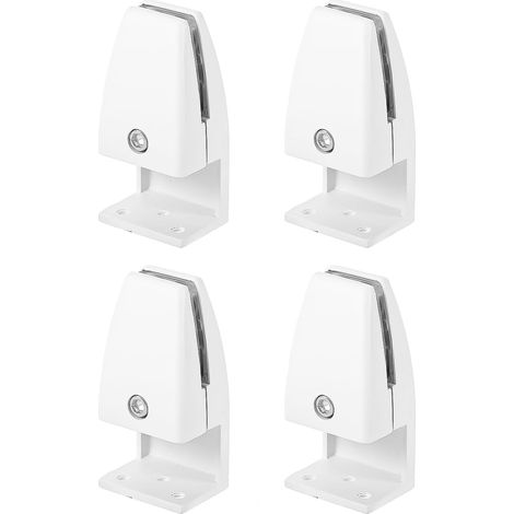 Support de séparation de Bureau, 4 pièces, Supports de Pince de séparation de Bureau, Supports de Clip d'écran pour 3-20 mm d'épaisseur, Blanc (1/5)