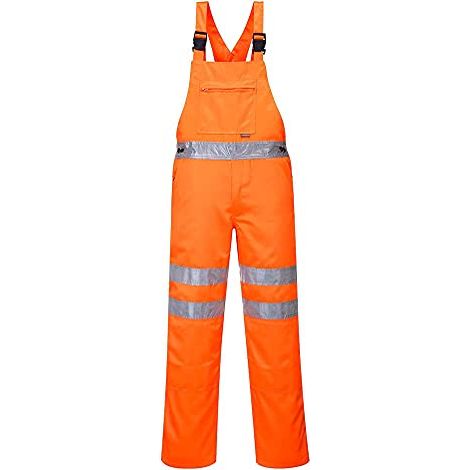 Saloppette Con Bretelle Ris Alta Visibilita' Arancio 3XL (1/4)