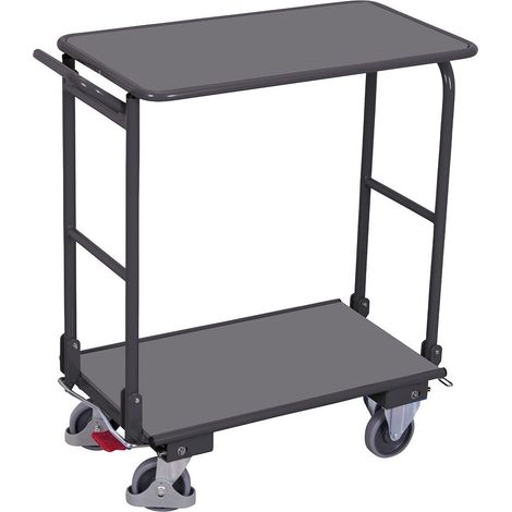 VARIOfit Klappbügelwagen mit 2 Etagen 720x450mm Ladefläche Anthrazitgrau