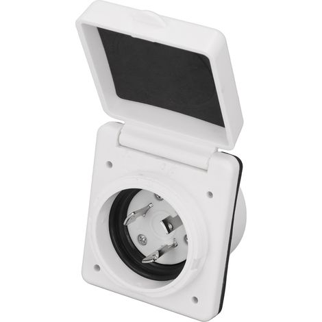 Prise d'entrée RV 3 pôles 4 fils, connecteur à verrouillage rotatif 30A 125V pour caravane et bateau (1/5)