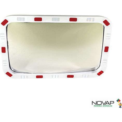 Miroir de sécurité pour voies privée - 600 x 400 mm - 6101512 (1/4)