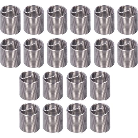 Beyamis 20 inserts filetés M12 x 1 pour réparation, outil de réduction d'écrou spiralé, rallonge circulaire 2,5D (1/5)