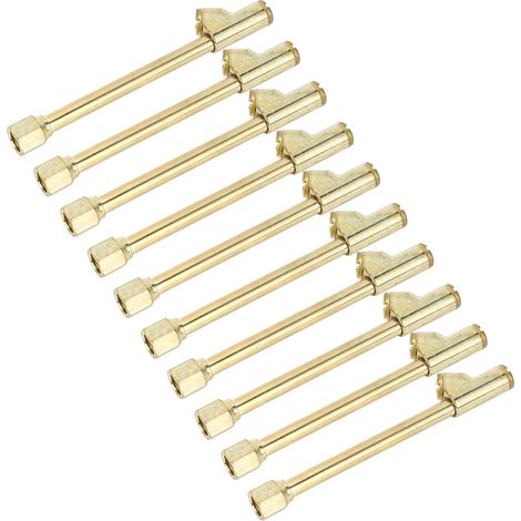 10 jeux valve à chapeau double 1/4in FNPT raccord 2 voies gonfleur pneu avec embout rapide pour camions vélos motos voitures (1/5)