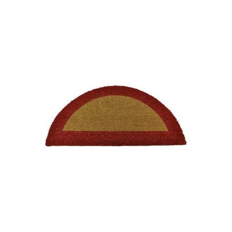 1PZ ZERBINO ECOCO SEMICERCHIO CM.40X80 ROSSO SPESSORE MM.18 cm40x80, spessore m