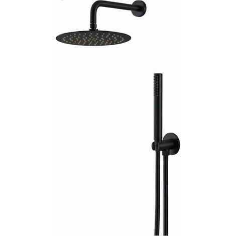 Kit doccia tondo Vema WELLNESS BRASS V08135 - Nero Opaco (1/3)