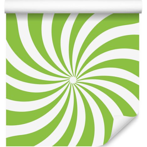 Carta da parati con sfondo verde lime in stile hippie per soggiorno e camera da letto, 50x1000 cm (1/5)