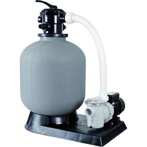 Ubbink – Kit de filtration à sable pour piscine – Débit max 6m3/h – Cuve Ø 400mm – Vanne 6 voies – Pompe Poolmax TP50 incluse (1/10)