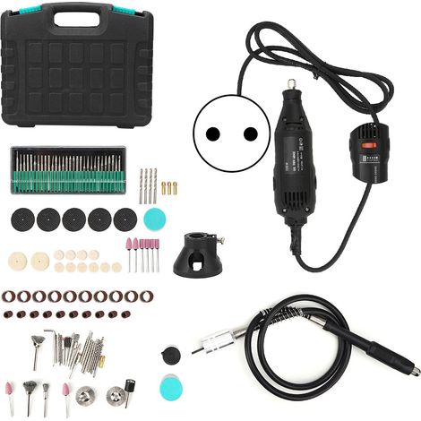 Mini smerigliatrice elettrica rotativa multifunzionale, kit fai da te, 200 pezzi, accessori per utensili (1/5)