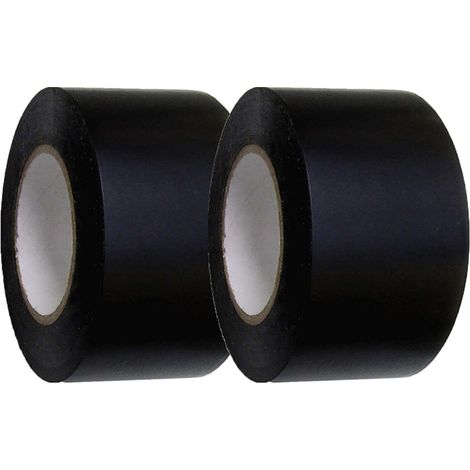 Ruban adhesif isolant electrique noir large 2 rouleaux