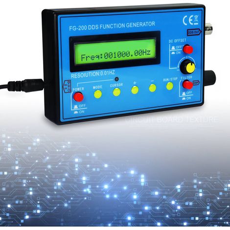 Funzione generatore di segnale 0,01Hz-500kHz, modulo di frequenza onda sinusoidale, onda quadra e onda a dente di sega (1/5)