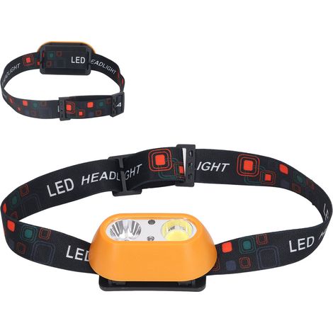 Lampe frontale LED USB rechargeable 300lm haute luminosité COB XPE 6 modes phare avec interrupteur de détection (1/5)