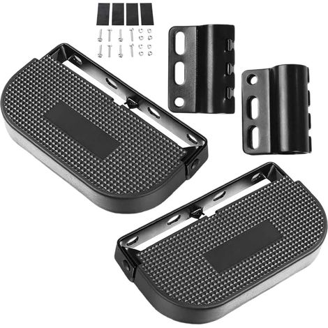 Générique Pédales de Vélo électrique Portables (Lot de 2) avec Fixation pour Guidon, Coussinet Robuste et Pliable (1/5)