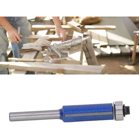 Professionelle silberblaue 6-Griff-Fräser, Fasenfräser, Kantenanleimfräser und Holzfräser (6x1/2x30) (1/5)