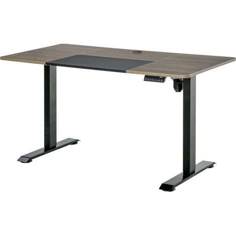 Escritorio Eléctrico de Pie Soporte de Escritorio con Altura Ajustable y 4 Teclas de Memoria para Oficina Hogar 140x70x72-116 cm