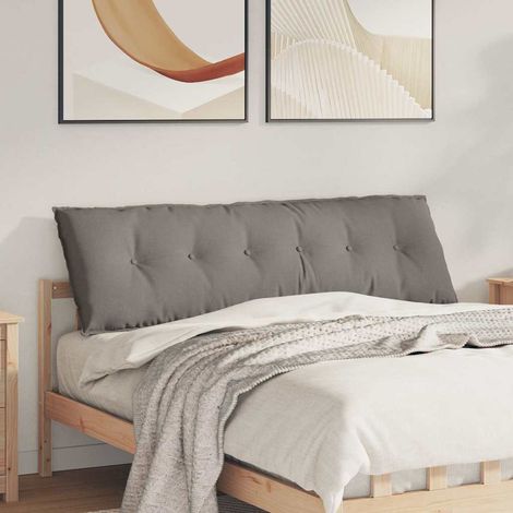 Rückenkissen Taupe 160 x 19 x 50 cm Stoff