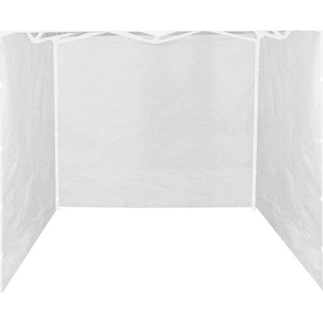 Aga Paroi latérale pour stand de vente 3x3m Blanc