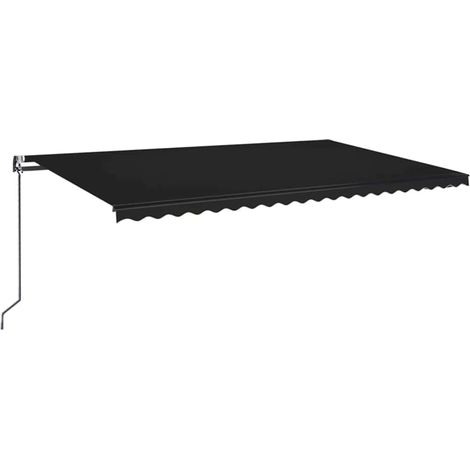 Maison Exclusive - Tenda Automatica con Sensore Vento e LED 500x350 cm Antracite (1/5)