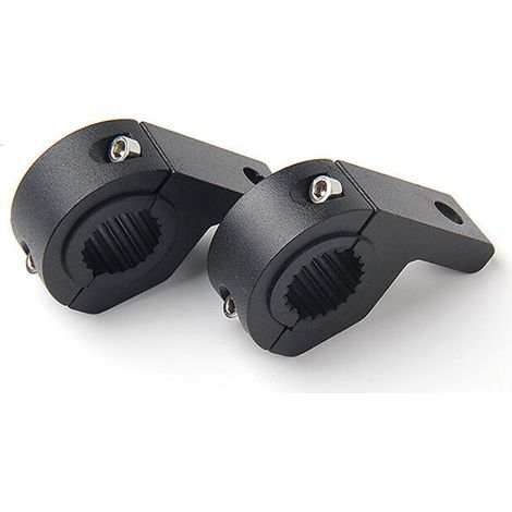 Set di 2 staffe di montaggio universali da 22 mm-32 mm per tubi luminosi da lavoro, supporti a rullo e barre LED per auto.