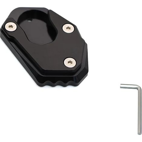 (Noir) Accessoires moto : béquille latérale, extension de béquille, repose-pieds, compatible avec Kawasaki ER-6N, ER6N Z650, Z900, Z900RS, Z1000, Z1000SX maxpower (1/4)