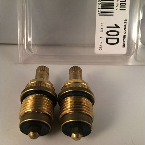 COPPIA VITONE DA 1/2 ASTA 17  RICAMBIO GUARNIZIONE Mamoli 10D (1/2)