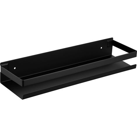 No-drill shower shelf, stainless steel bathroom shelf, matte black - 30 cmHigh quality. An ideal choice for families. (1/4)
