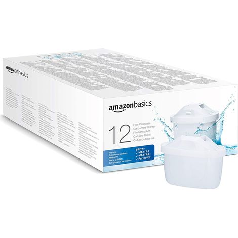 Pack de 12 Cartouches filtrantes, compatibles avec Toutes Les carafes filtrantes Actuelles BRITA (1/5)