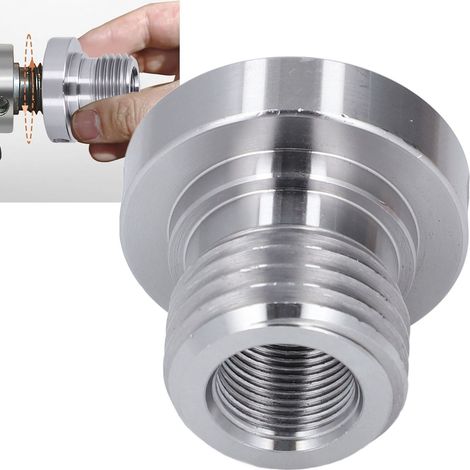 Spindeladapter für Holzdrehbank, Reduzierhülse, Spindelsitzadapter für Holzdrehbank, 33 mm Außengewinde, 20 mm Innengewinde (1/5)