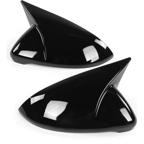 Juego de tapas para los retrovisores laterales traseros del MK7 MK7.5 R 2013-2020 (negro brillante).