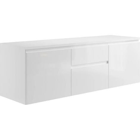 Mobile sotto lavabo sospeso 150 cm Bianco - JIMENA II (1/5)