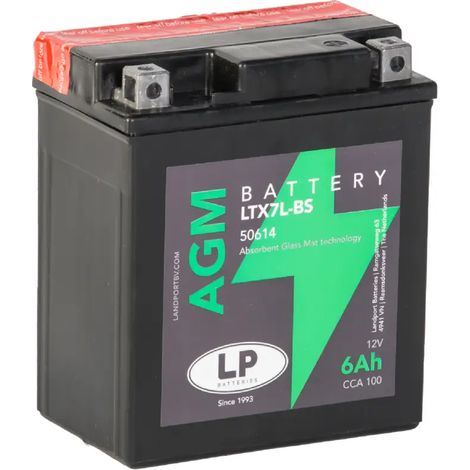 Batería de Moto 6Ah 12V LP LTX7L-BS