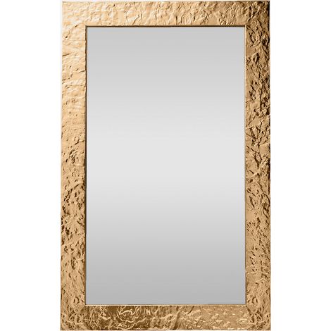 Specchio da parete con cornice in legno 55x95 Varsavia - Oro