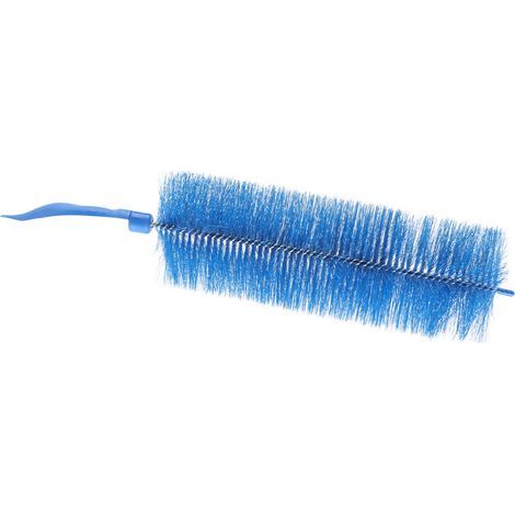 Fan Dust Brush – Long and Flexible Handle, 42 cm, Blue (1/4)