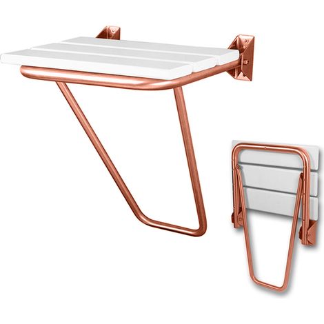 Presto Asiento abatible mural inox cobre envejecido (1/2)