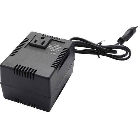 220/240V jusqu'à 110/120V Transformateur électrique Omvandlare EU-kontakt Svart