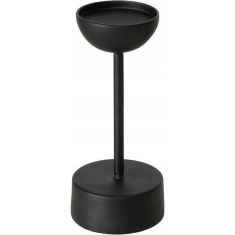 Boltze VIMO portacandele in metallo nero 20 cm