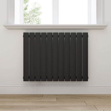 ELEGANT Design Heizkörper Anthrazit Flachheizkörper Heizung Horizontal Einlagig 630x847mm