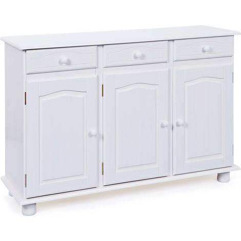 Livra Sideboard 3 Schubladen, 3 Türen, weiss.